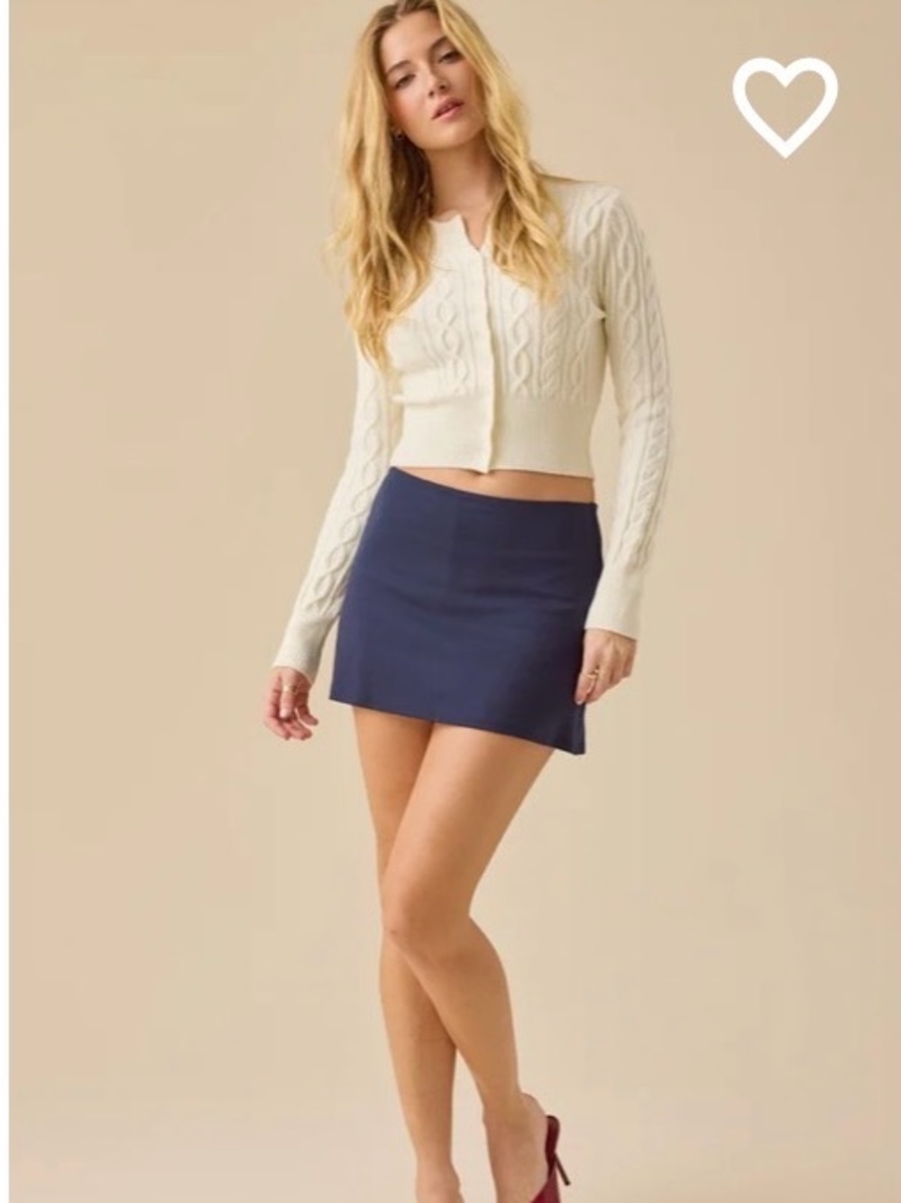 NWT! Altar'd State Navy Blue Skirt